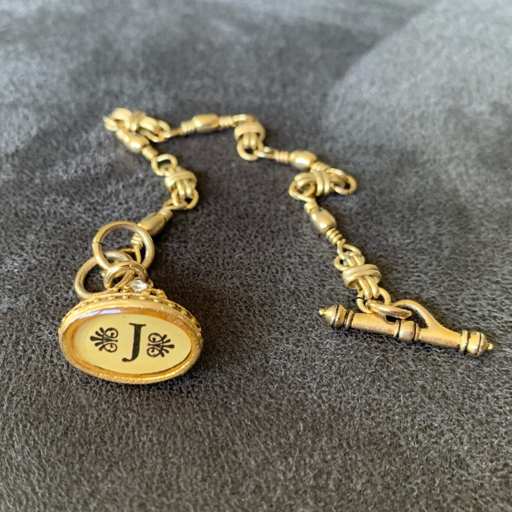 Letter “J” bracelet costume jewelry